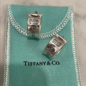 Tiffany & Co. Silver Engraved Earrings